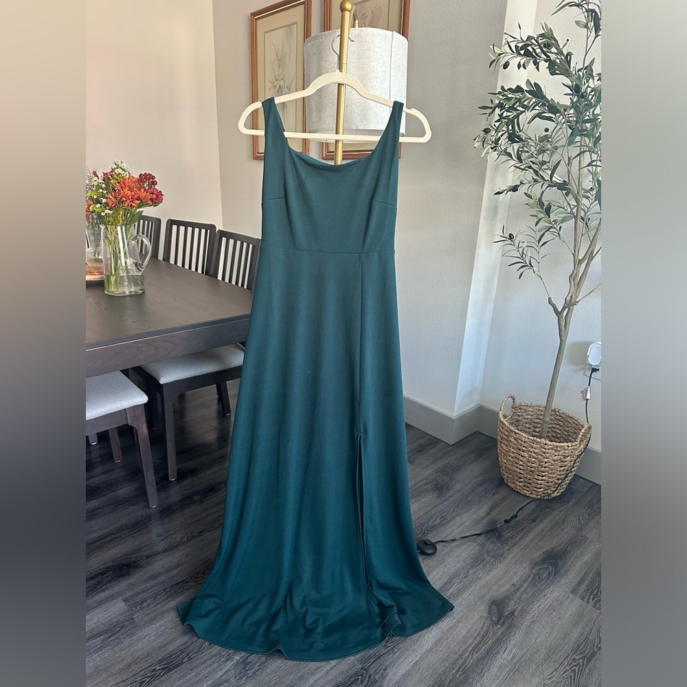 Emerald green bridesmaids dress
